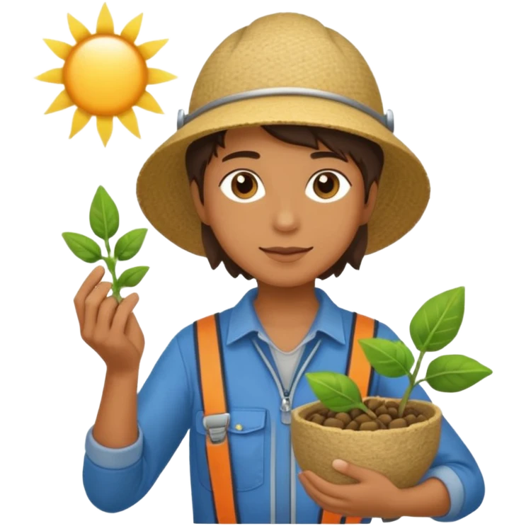 Sunbeam + seed pouch,Sky Gardener. emoji