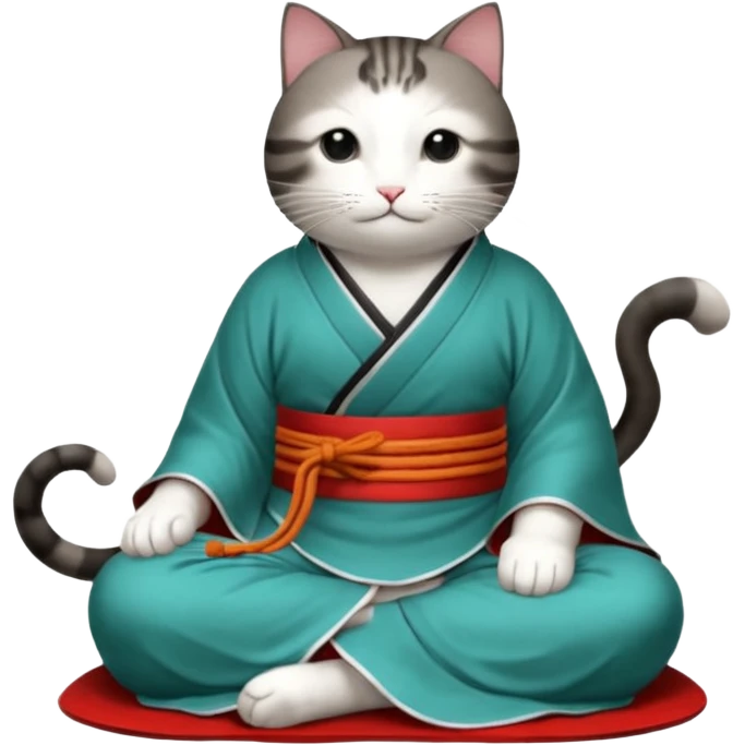 一只穿纱裙的快乐的小橘猫 emoji