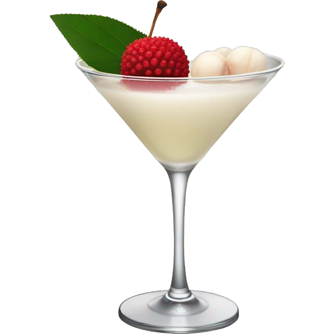 lychee martini with no lychee garnish emoji
