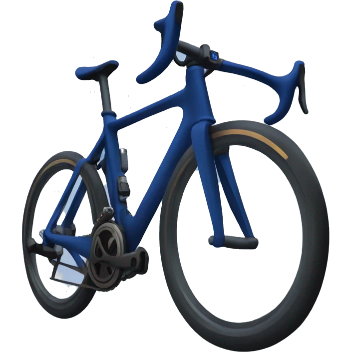 Dark blue racing bike emoji