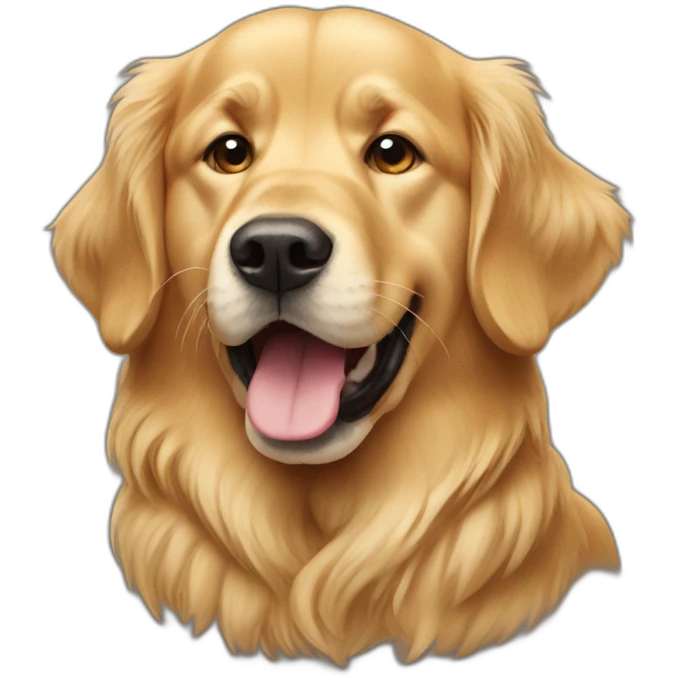 Idiot golden retriever emoji