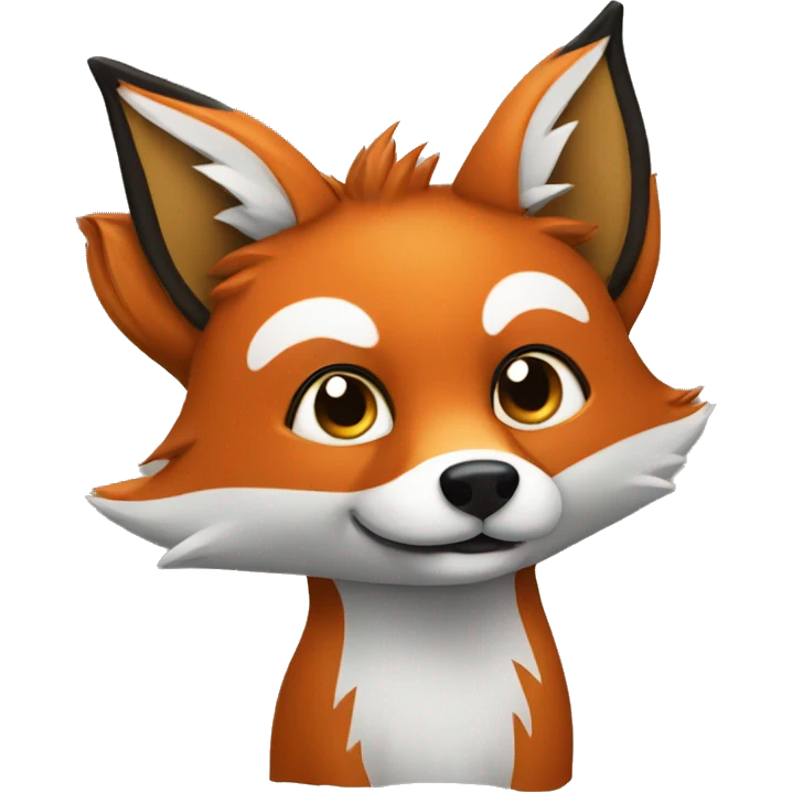 One fox with 9 big tails  emoji