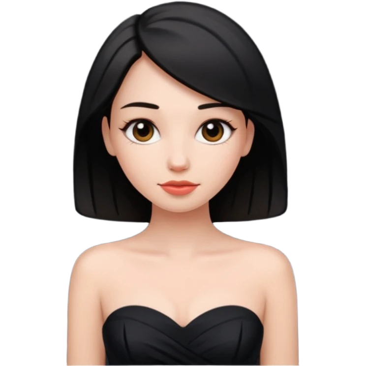 Little black strapless dress emoji