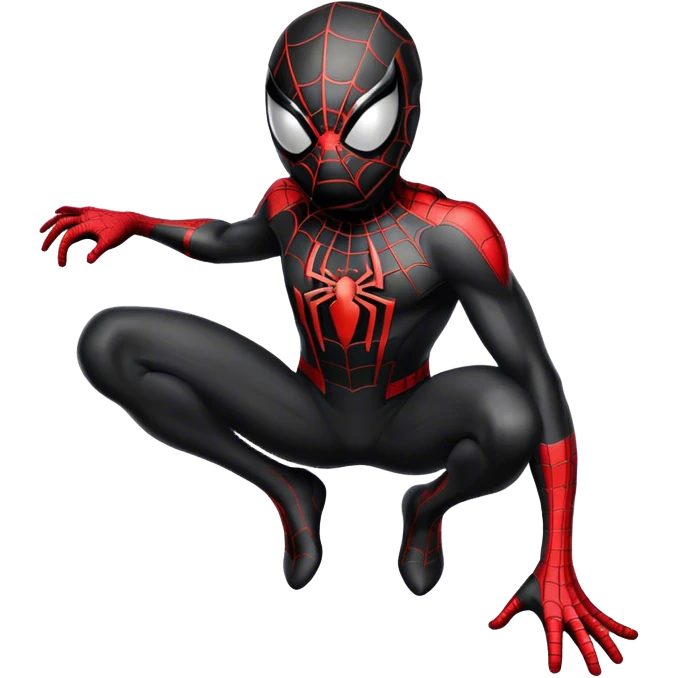 Spiderman black costume  emoji