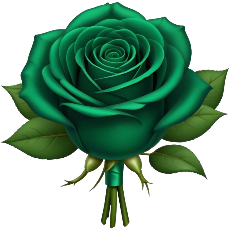 dark emerald rose Bridal bouquet emoji