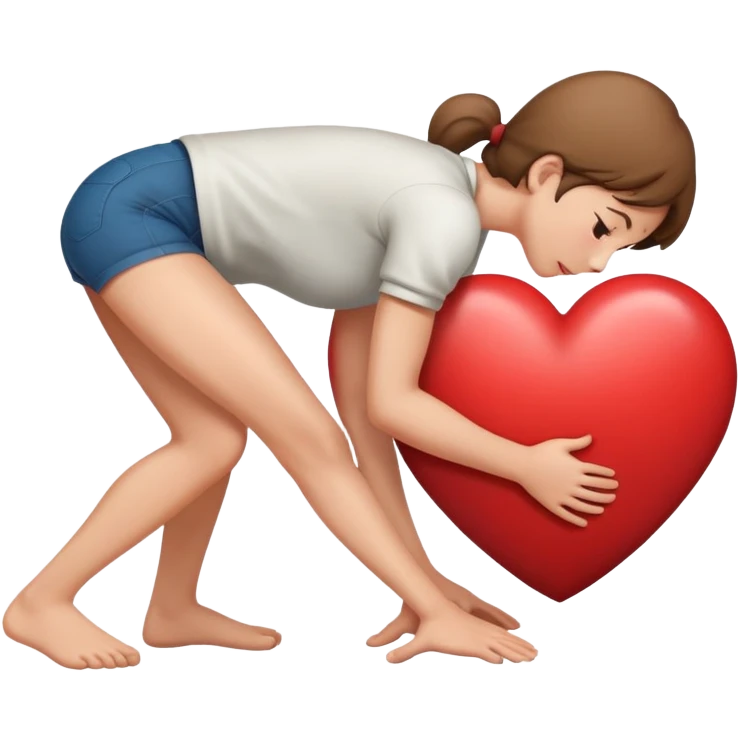 bend over ass heart shape sfw emoji