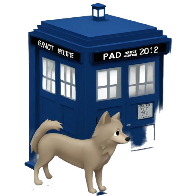 bad wolf tardis emoji