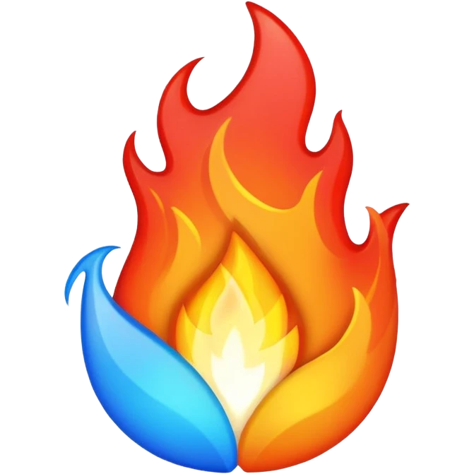 ❤️‍🔥💙 emoji