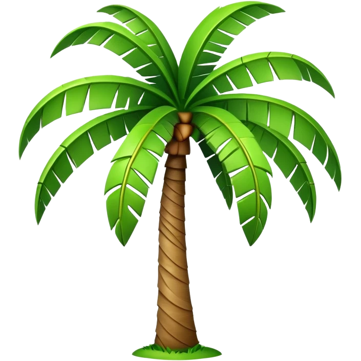 generate realistic detailed palm tree in 3d style emoji