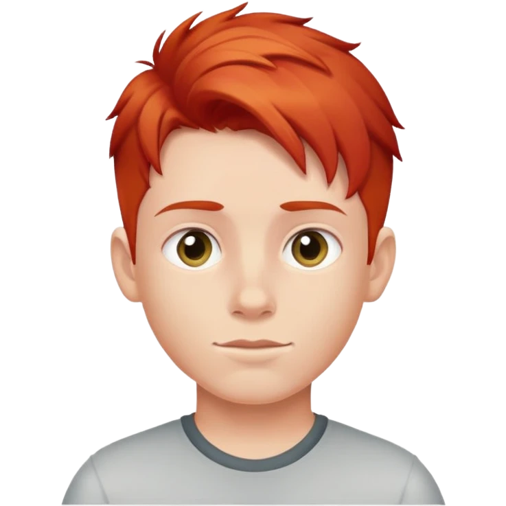 Мальчик с красными волосами emoji