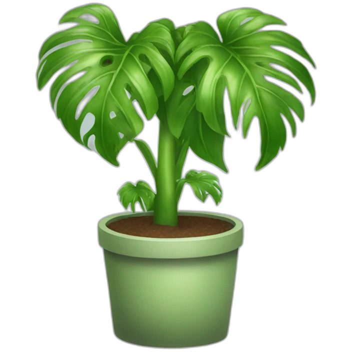 green plant monsterra emoji