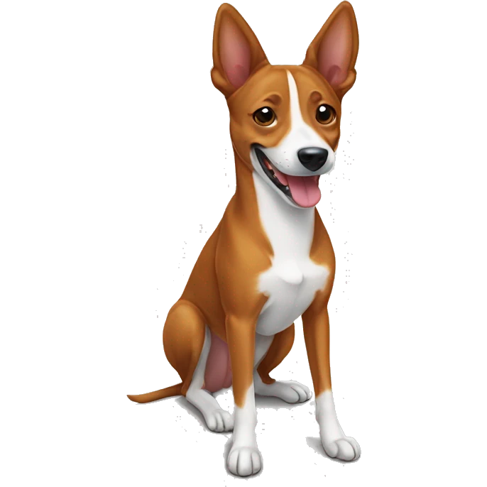 Basenji smiling emoji
