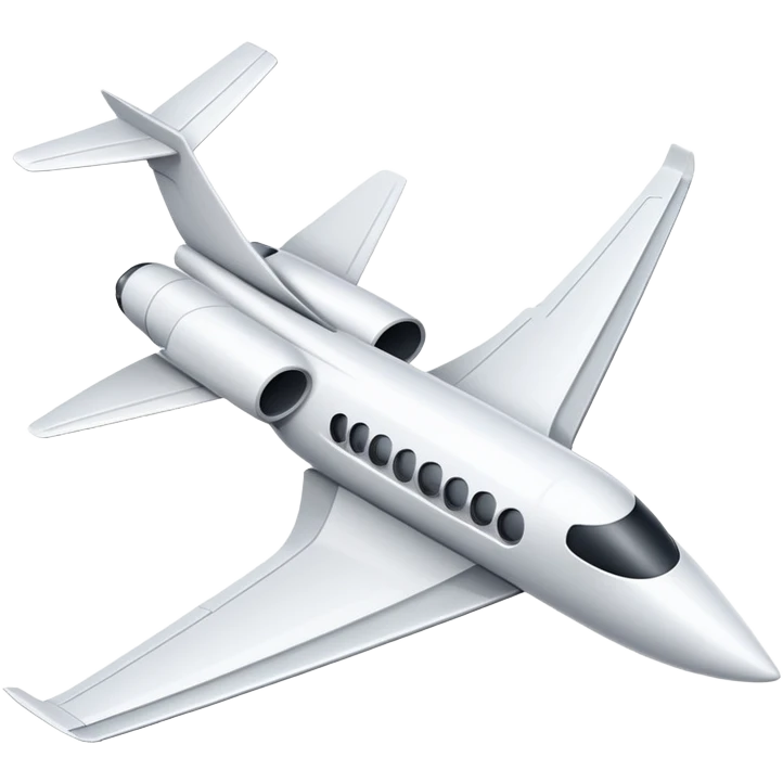 Cartoony jet emoji