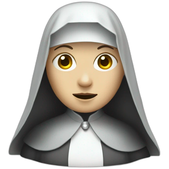 nun ghost emoji