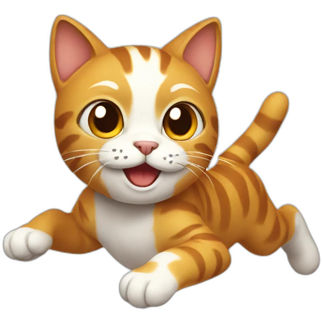 Cat running emoji