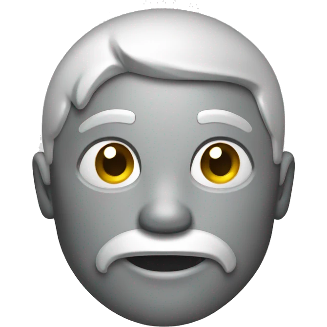Silver color hook emoji