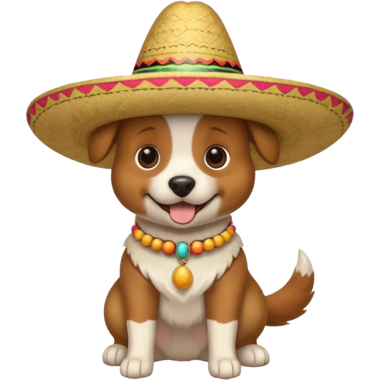 Dog wearing a sombrero  emoji