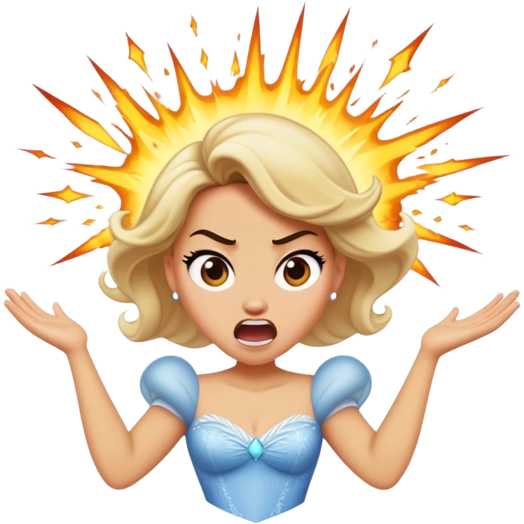 Disneyprinzessin explodiert vor Wut  emoji