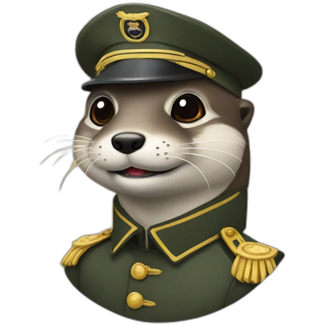 Loutre militaire emoji