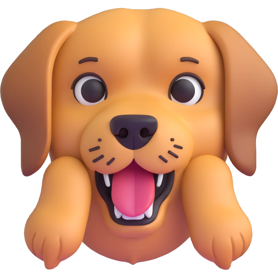 face eating a dog emoji
