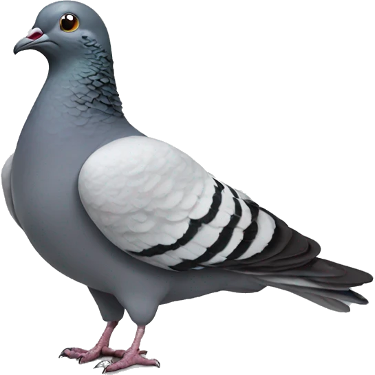 Pigeon really happy emoji