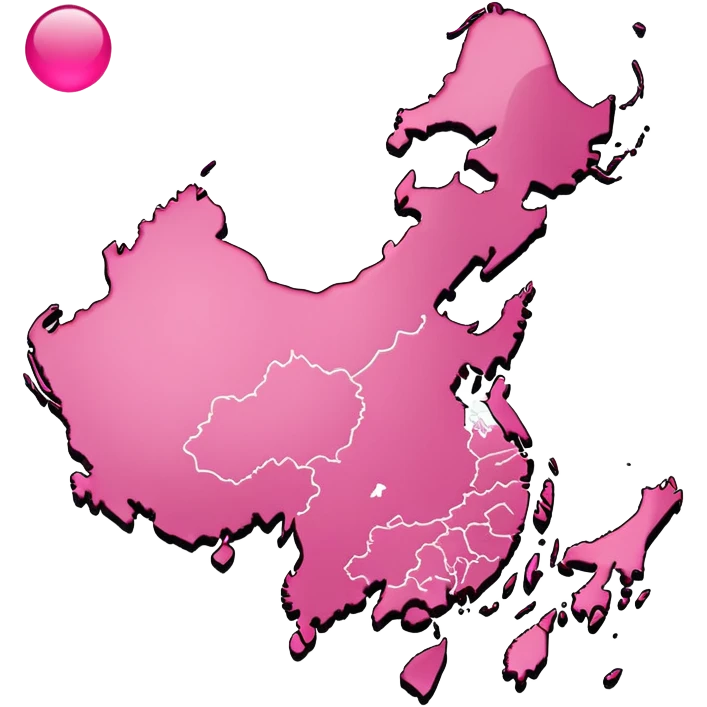 Japan country in pink  emoji