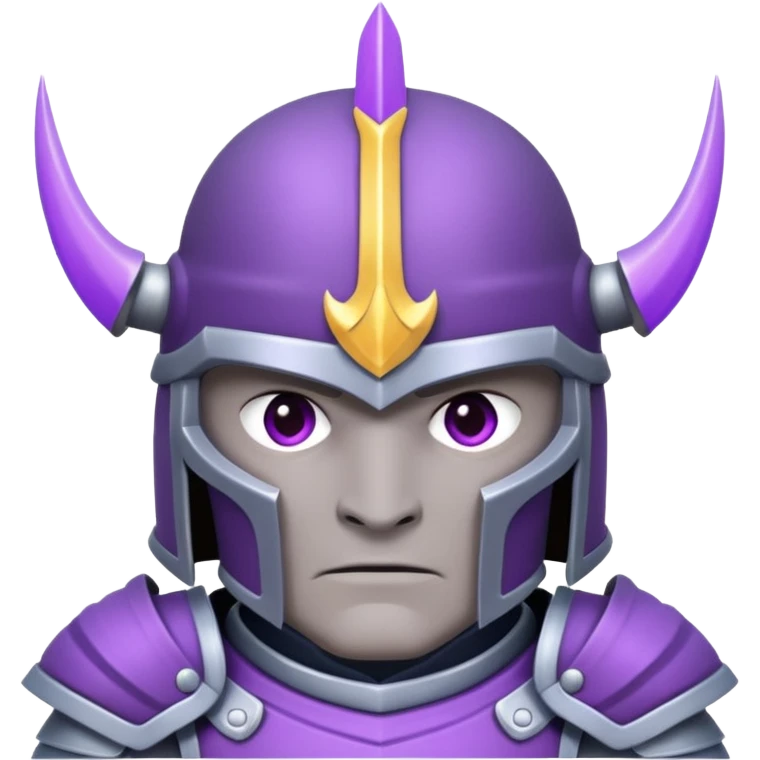 PURPLE AND BİG ARMOR PEKKA emoji