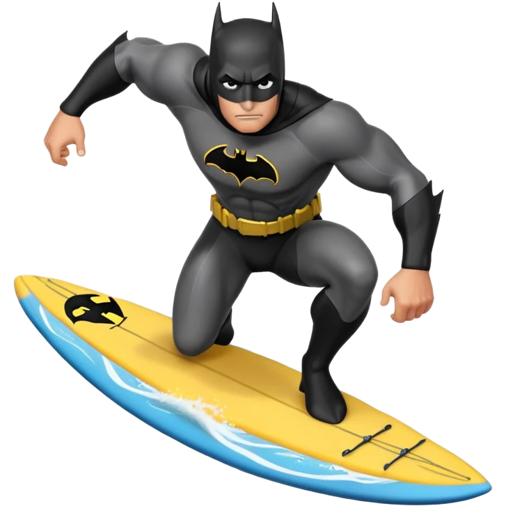 Batman surfing emoji