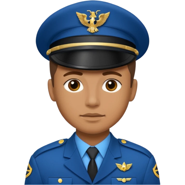 blue uniformed soldier emoji