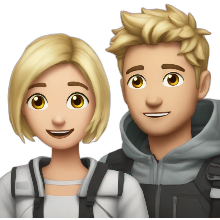 eva elfie with boyfried emoji