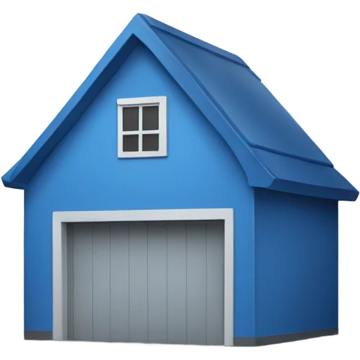 Blue garage emoji