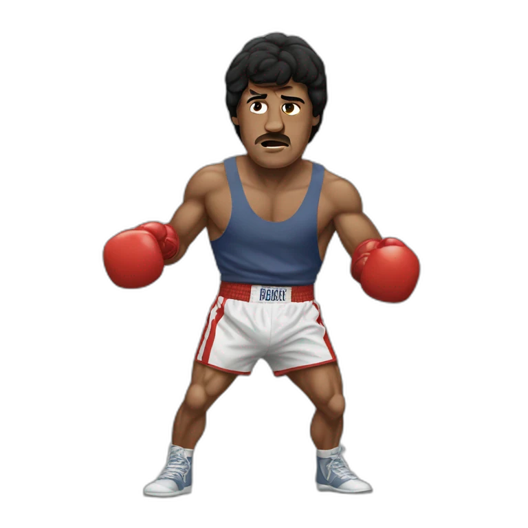 Rocky balboa boxing emoji