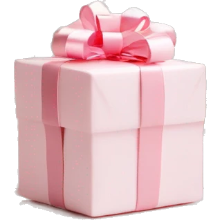 Light pink Christmas gifts under a white Christmas tree  emoji