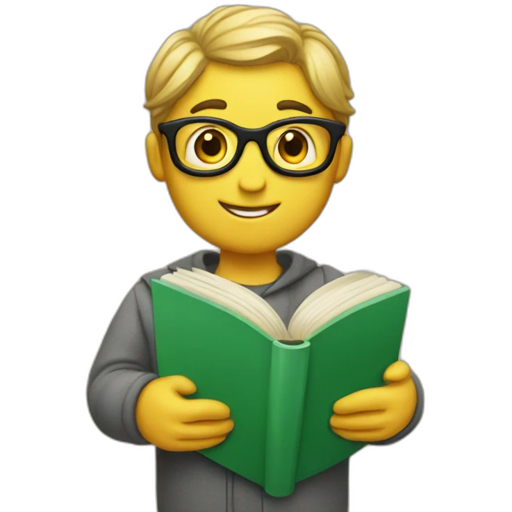 Book worm emoji