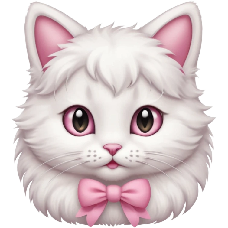 Aesthetic coquette kitty emoji