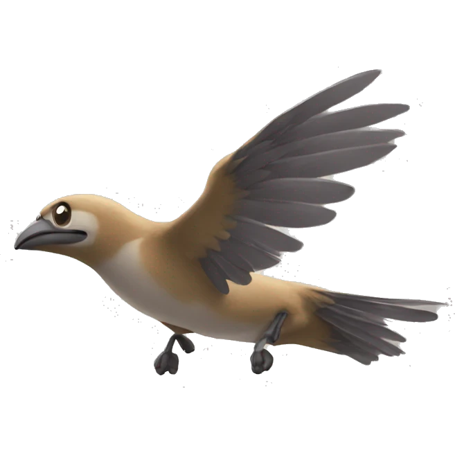 flying words emoji
