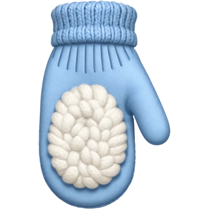 white mitten emoji