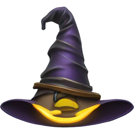 wizard's hat on robot's head emoji