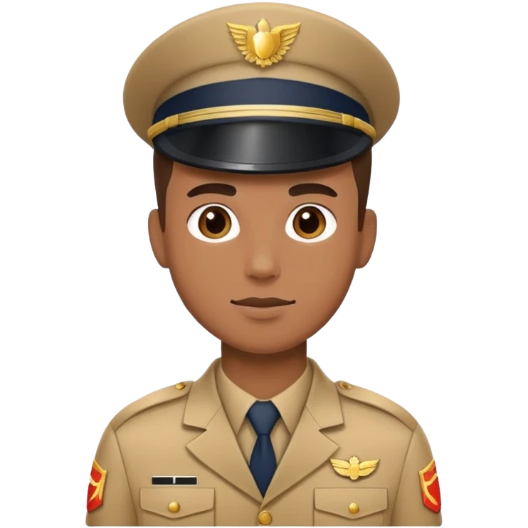 service man in uniform emoji