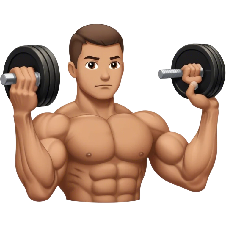 man weighted wrist curl emoji