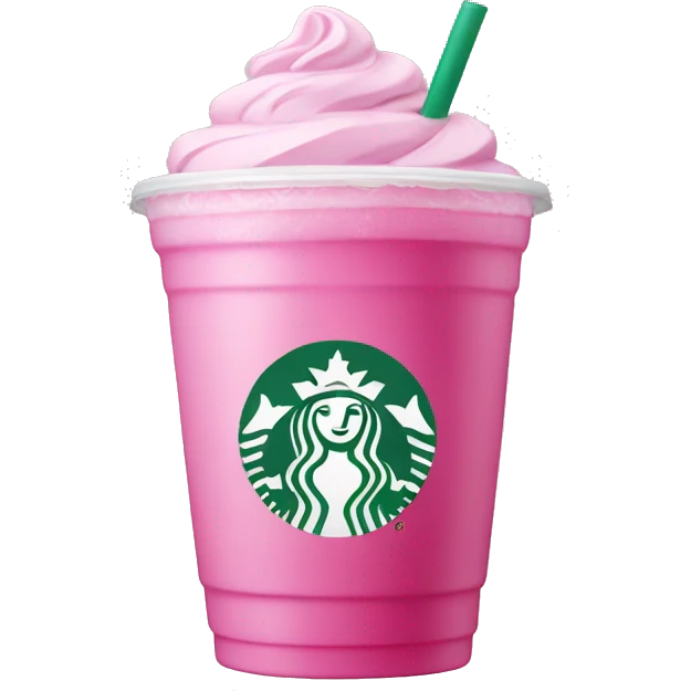 Pink drink from Starbucks  emoji
