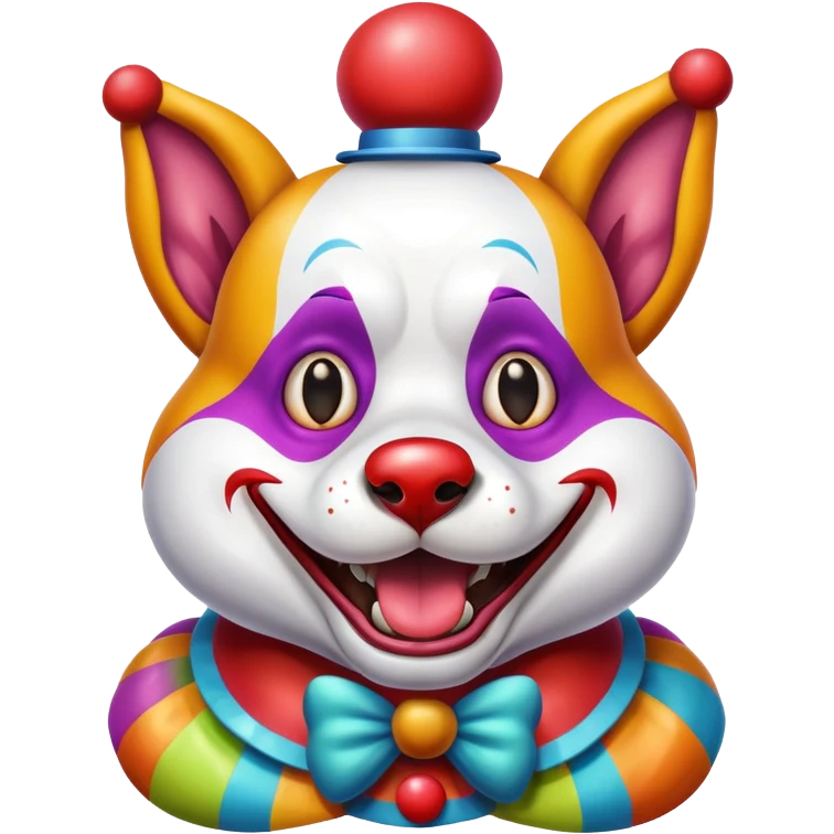 Сумасшедний клоун собака  emoji