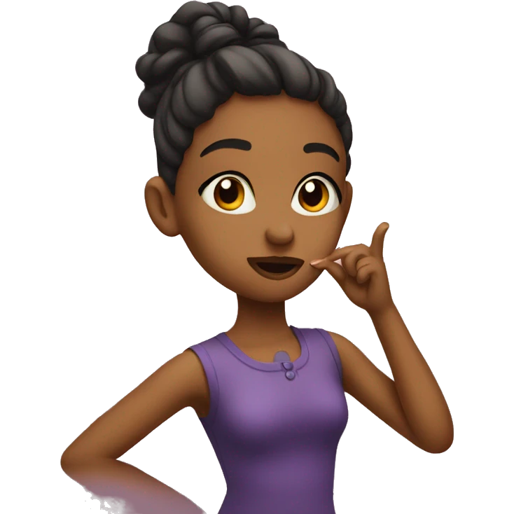girl blowing a kiss emoji