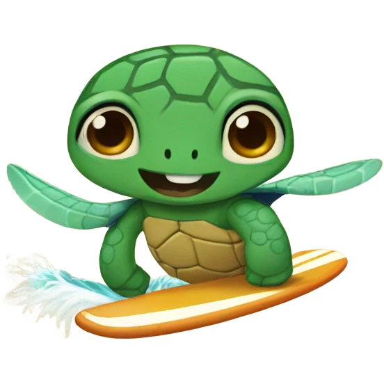 Surfingturtle emoji