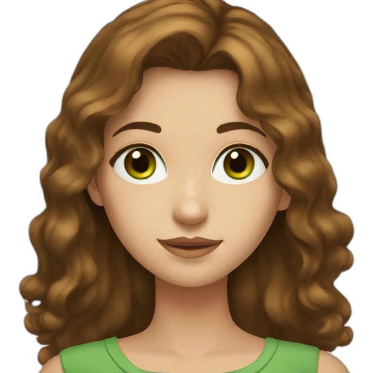 brownhair-green-eyes-girl emoji