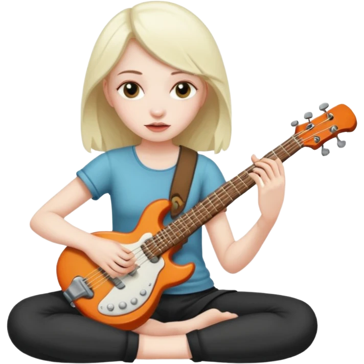 rock player girl emoji