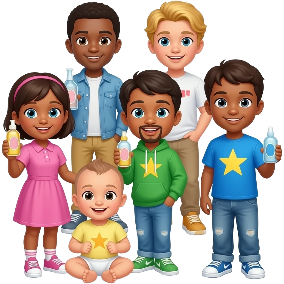 KIDS IN BASEMENT WITH BABY OIL AND P DIDDY CENTER OF PICTURE emoji