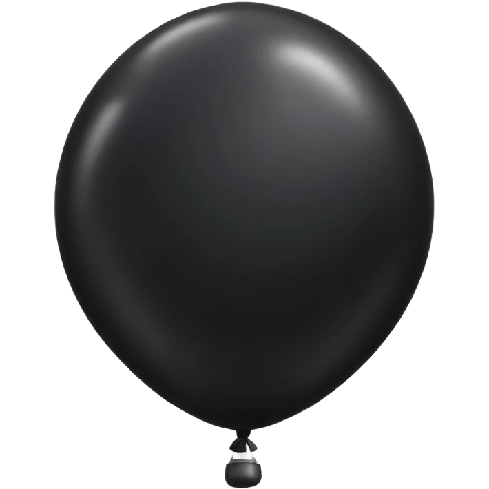 Black balloon emoji