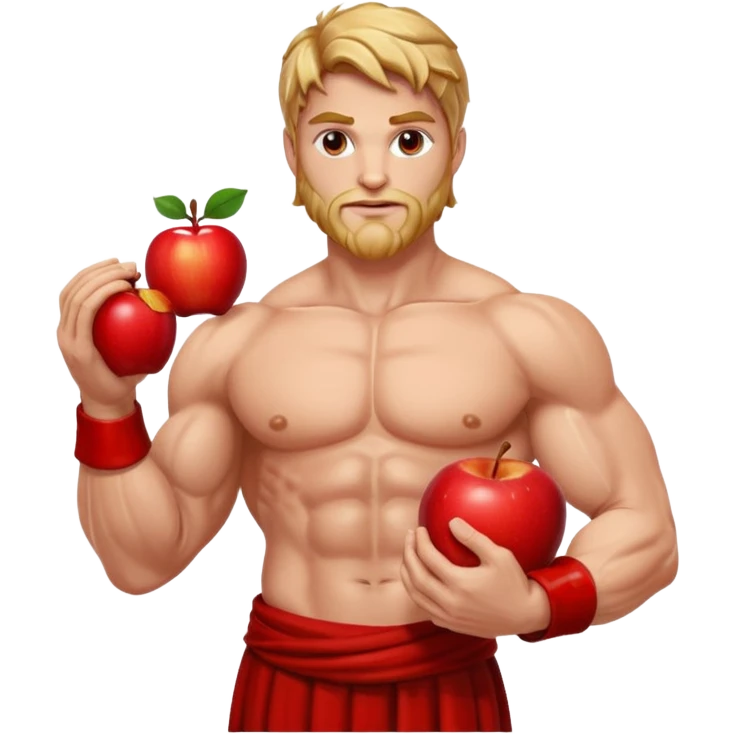 greece god with an apple emoji