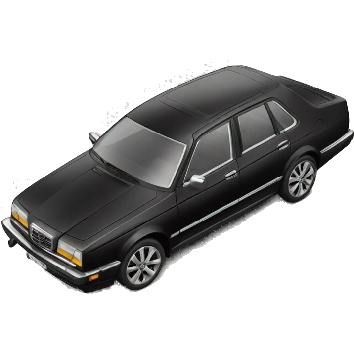 wolkwagen car luxe black  emoji